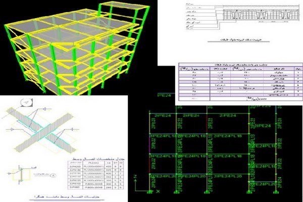 دانلود نمونه دفترچه محاسبات پروژه فولادی 2021