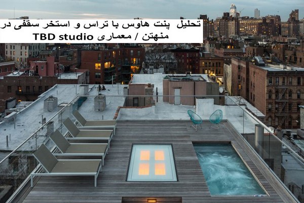 پاورپوینت تحلیل پنت هاوس با تراس و استخر سقفی در منهتن / معماری TBD studio