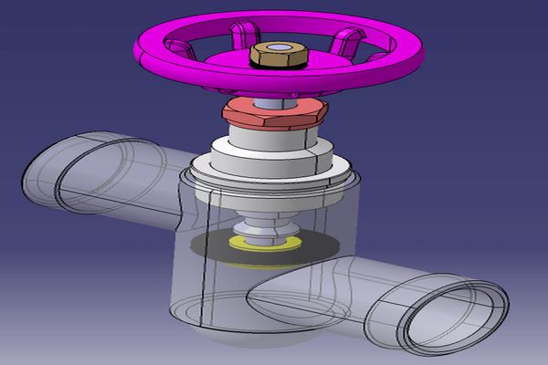 دانلود طراحی فلکه آب در نرم افزار کتیا 2021