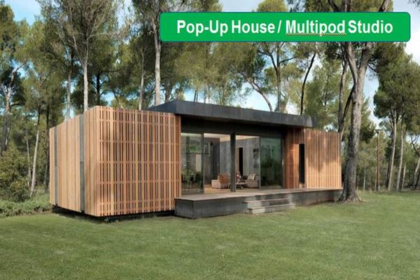 دانلود پاورپوینت آنالیز و تحلیل ویلا Pop-Up House / Multipod Studio 2021