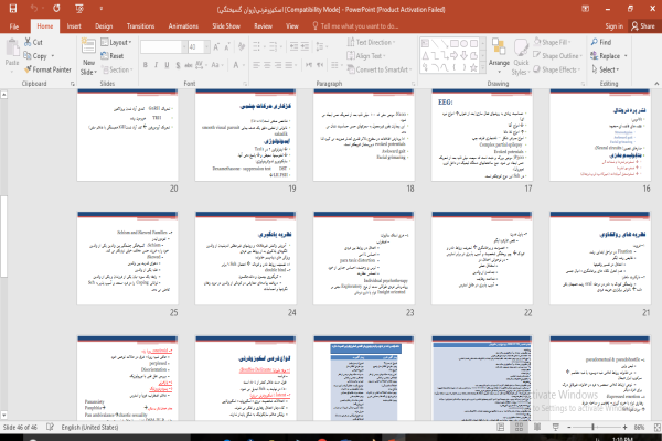 پاورپوینت اسکیزوفرنی (روان گسیختگی)
