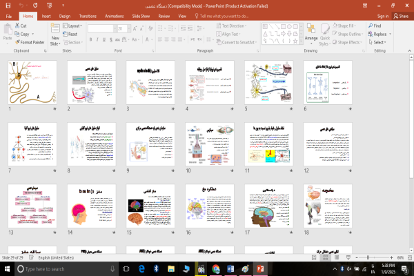 پاورپوینت دستگاه عصبی