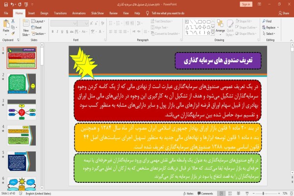پاورپوینت حسابداری صندوق های سرمایه گذاری
