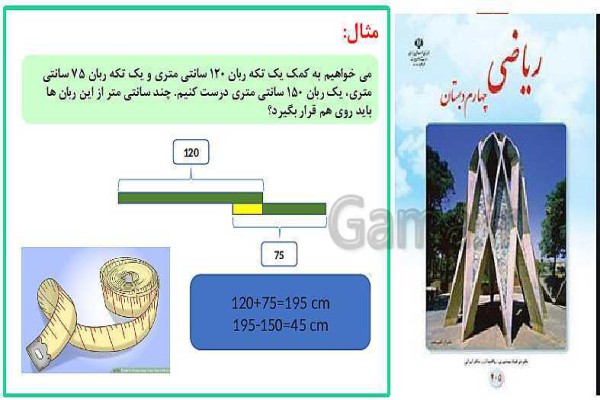 پاورپوینت تحلیل محتوای درس ریاضی چهارم دبستان