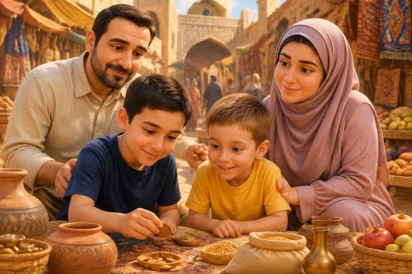 از بازار پایاپای تا هوش مالی مدرن؛ یادگیری دادوستد منصفانه و تصمیم‌گیری درست برای کودکان