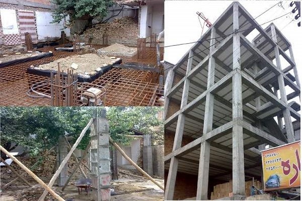 پاورپوینت تخریب تا اجرای ساختمانهای اسكلت بتنی