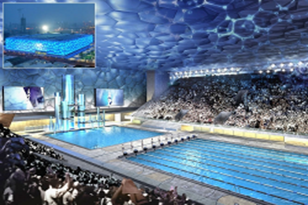 دانلود پاورپوینت مرکز ملی ورزش های آبی پکن( مکعب آبی ) 2021